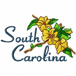 Flowers And Tree Embroidery Design 1